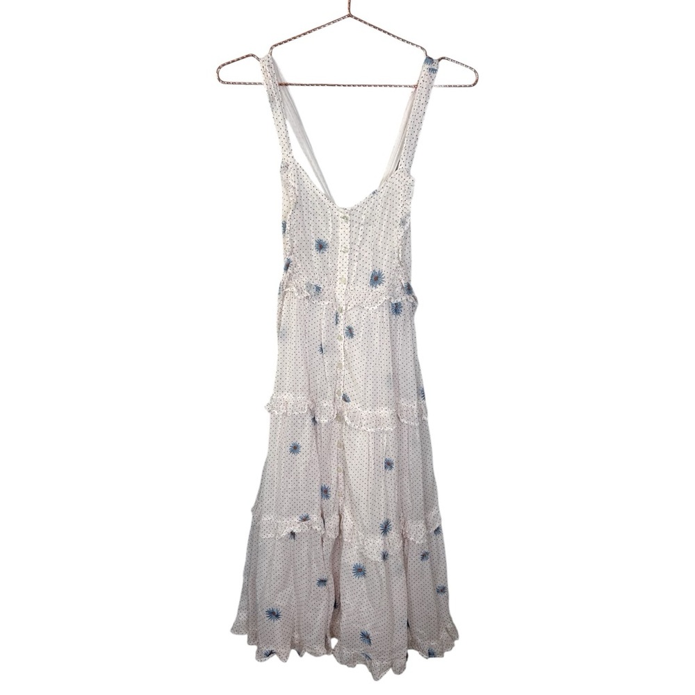 Free People Daisy Chain Cotton Midi Dress - Picture 3 of 10